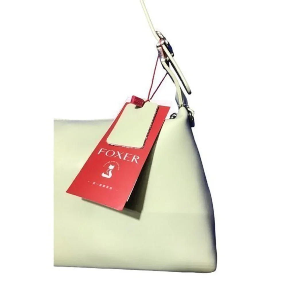 Foxer handbag shoulder Pursebag sage green‎ faux leather chain strap new medium
